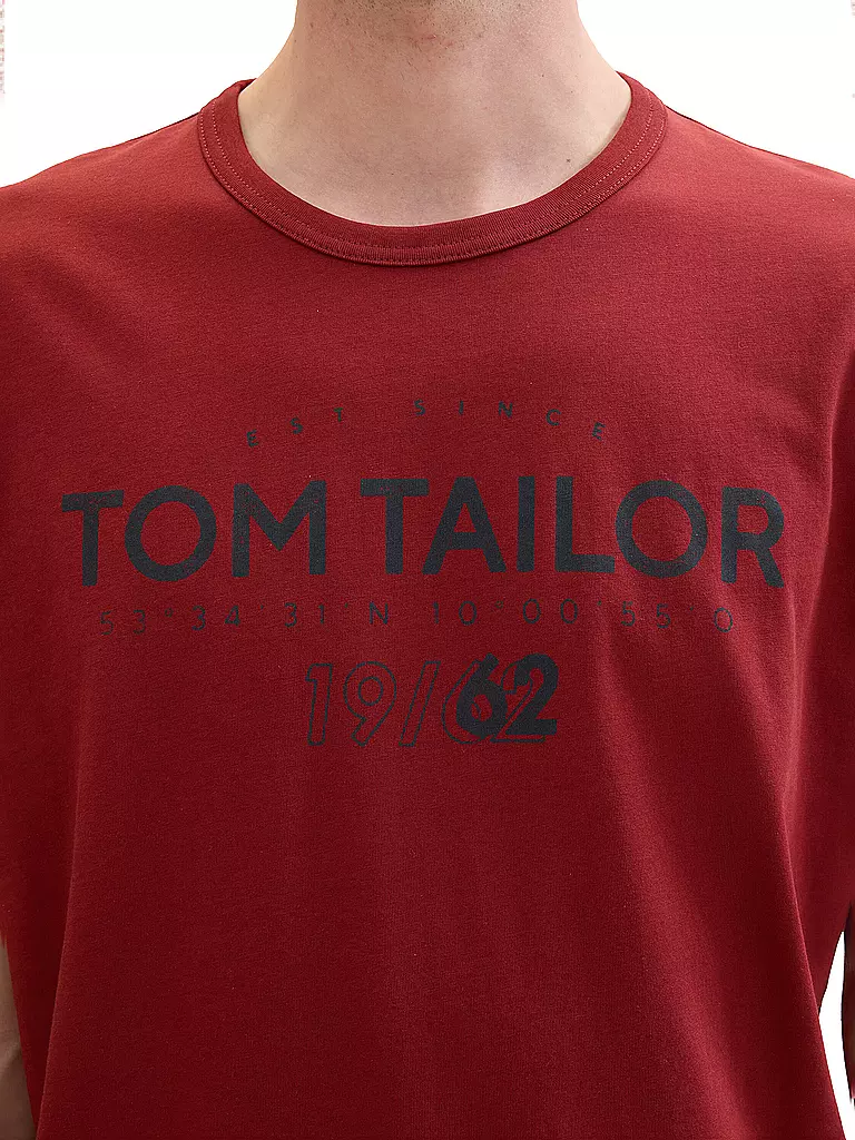 TOM TAILOR T-Shirt  dunkelrot