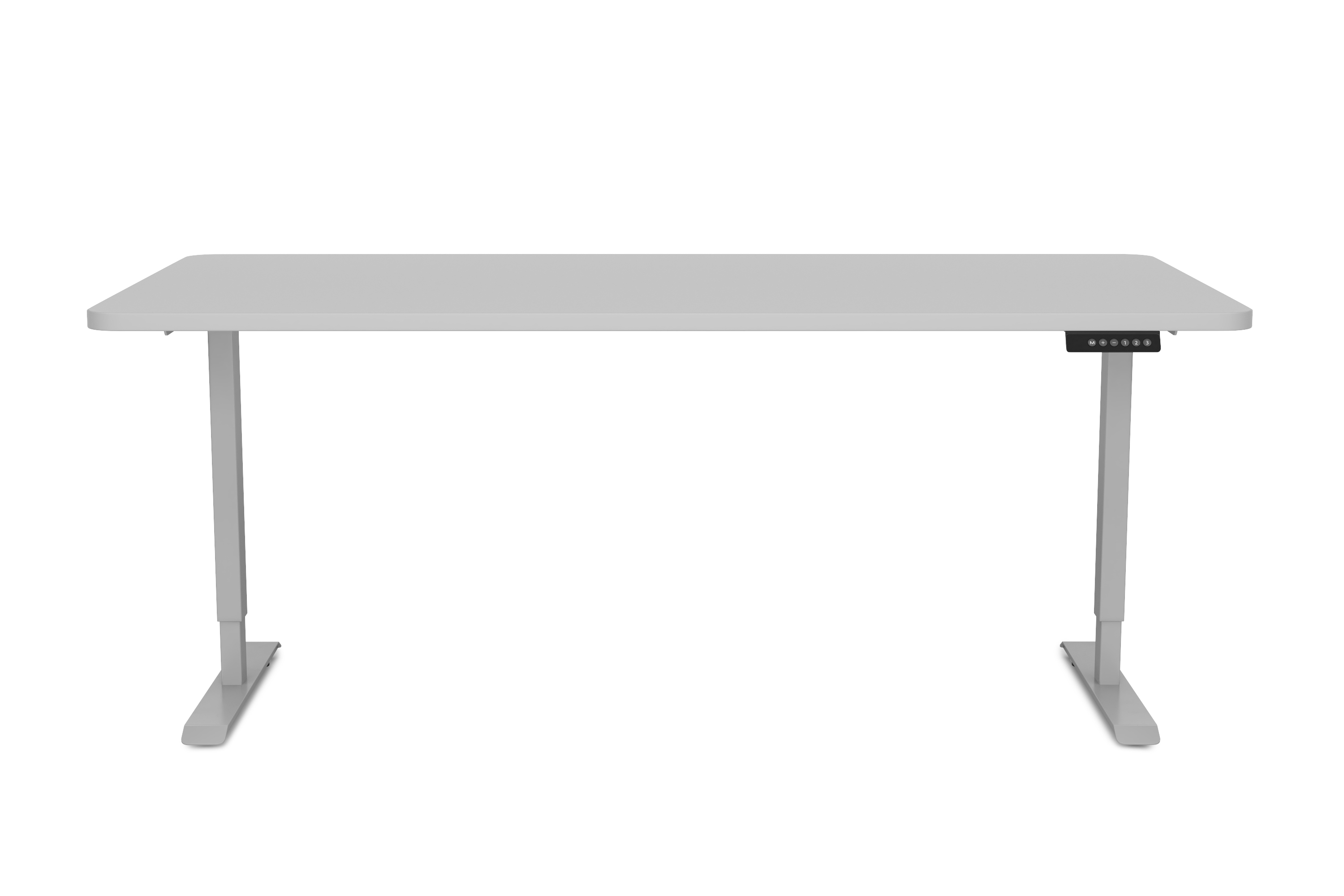 Stehpult elektrisch PREMIUM grau 160 x 80 cm