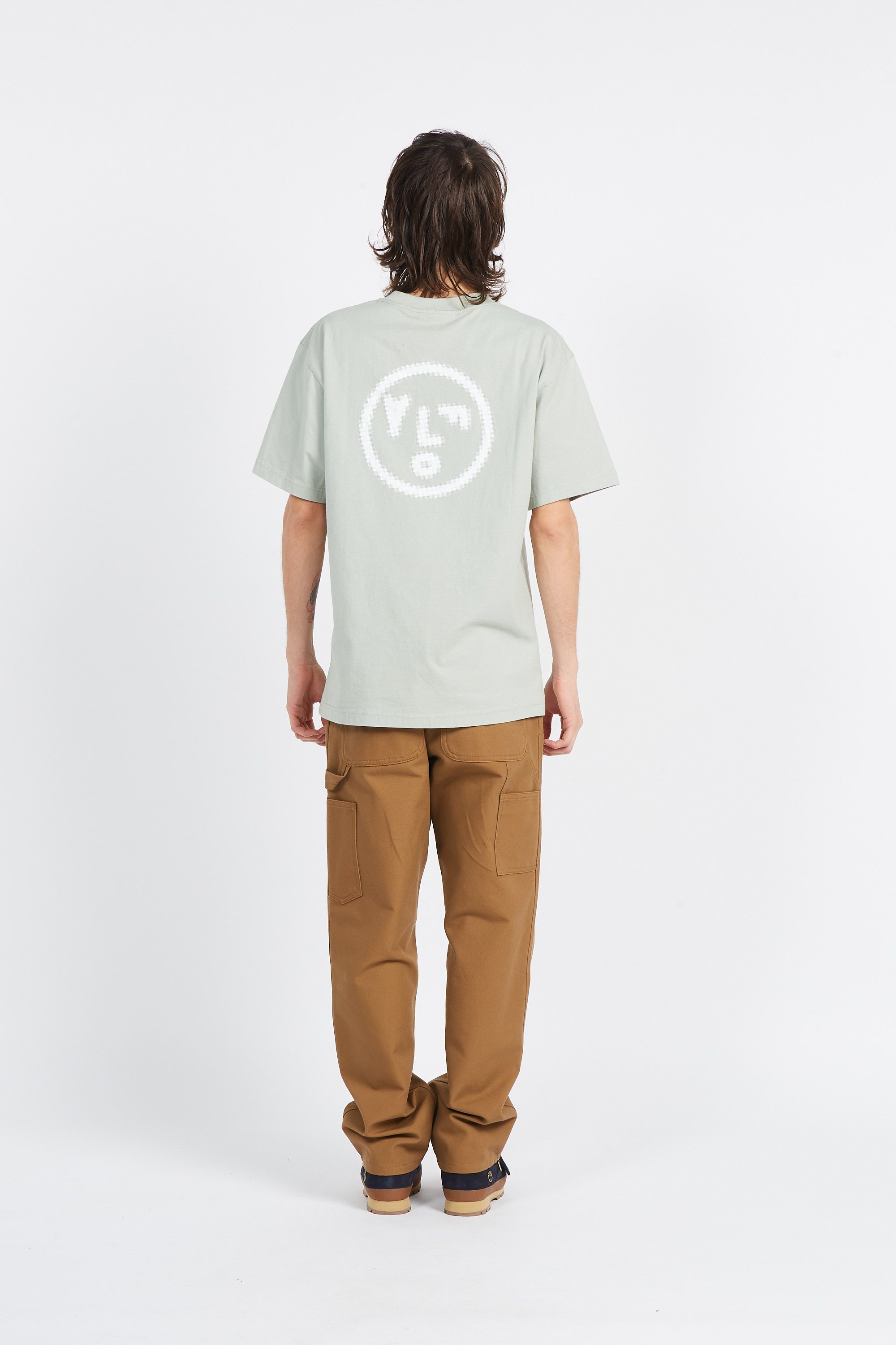 OLAF T-shirt PIXELATED FACE TEE Vert