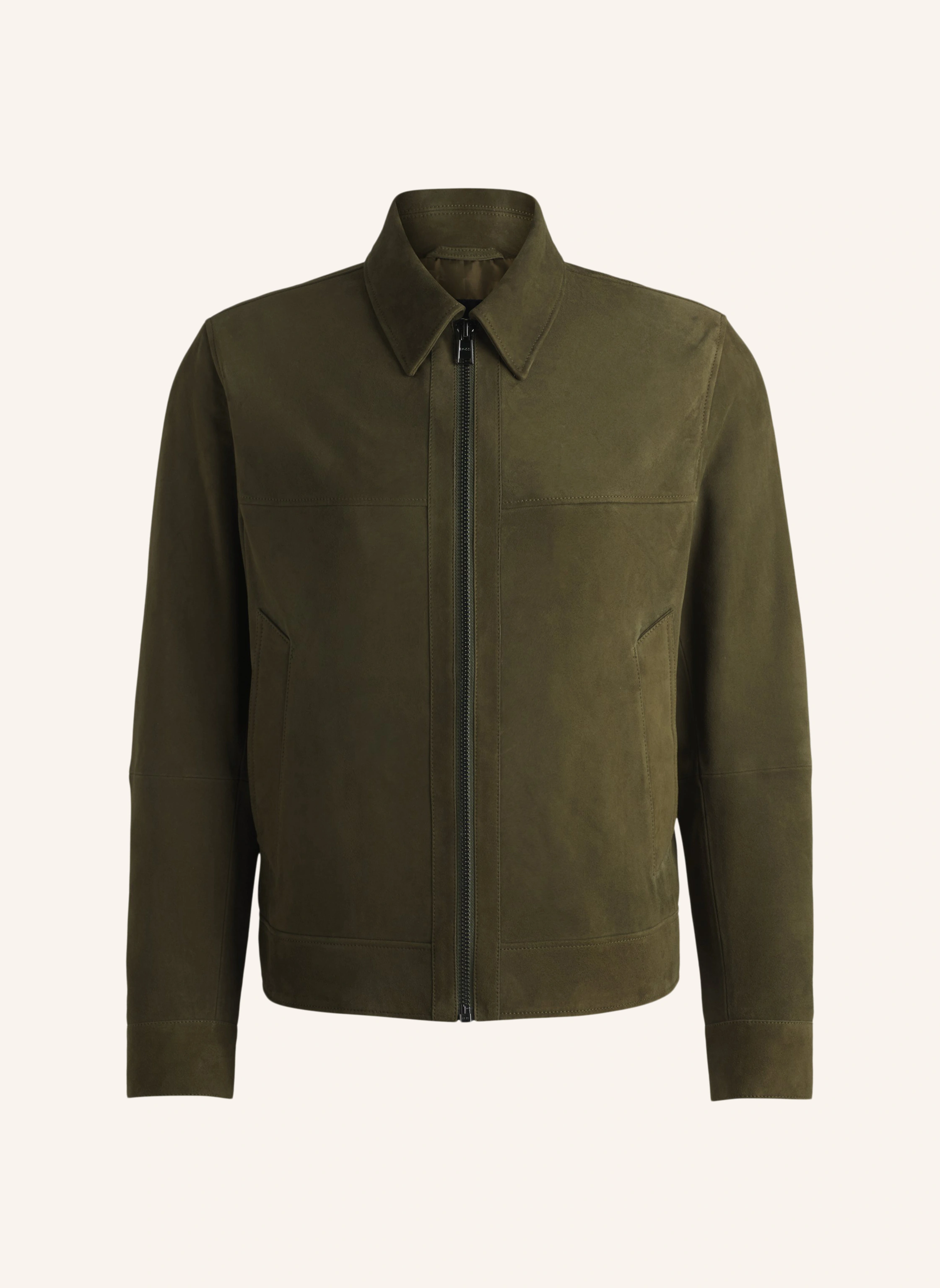 BOSS Lederjacke H-MALBANO5 Regular Fit