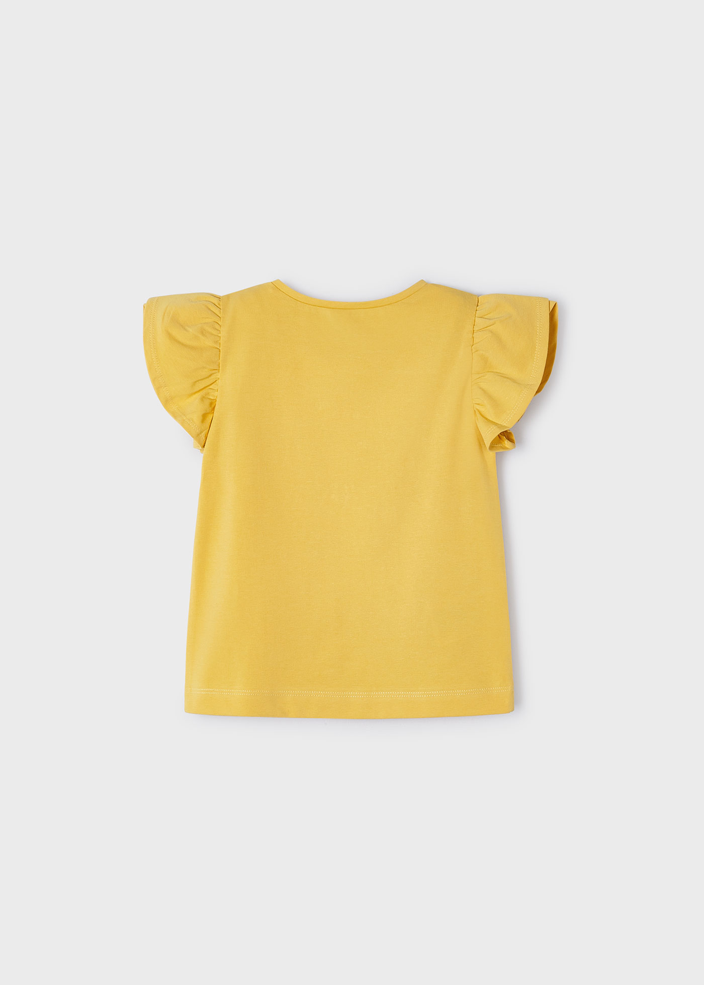 Camiseta feminina com estampa de maçã