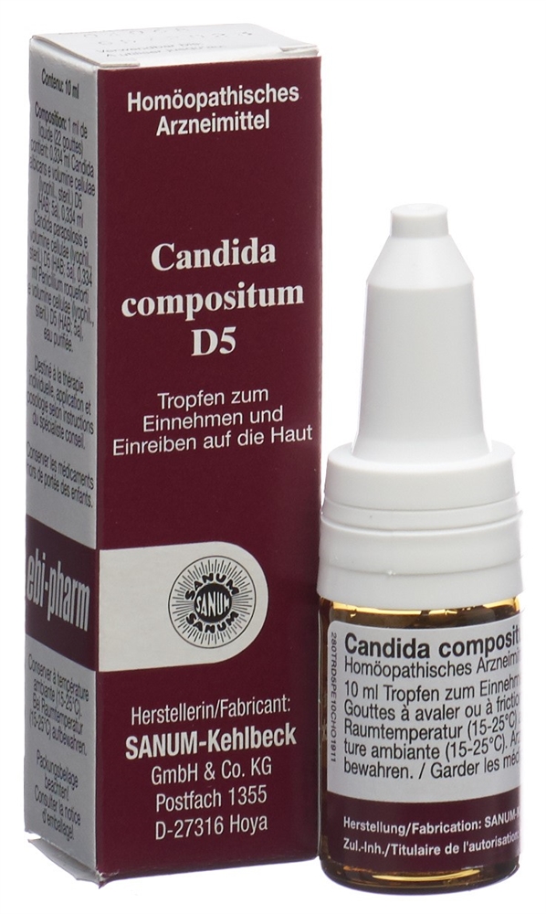 SANUM Candida compositum Tropfen 5 D Fl 10 ml