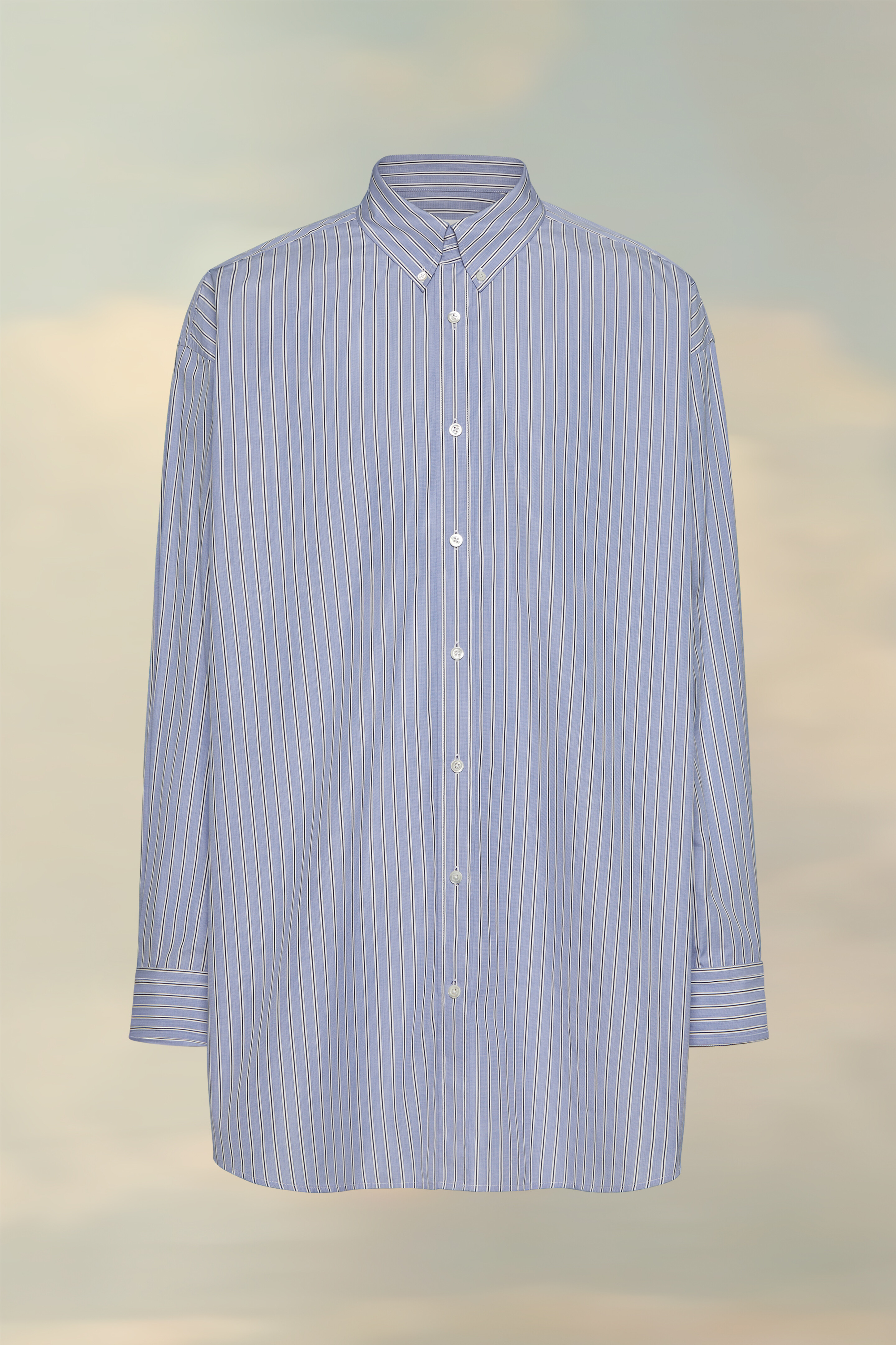 Chemise Oxford homme - Rayures bleues