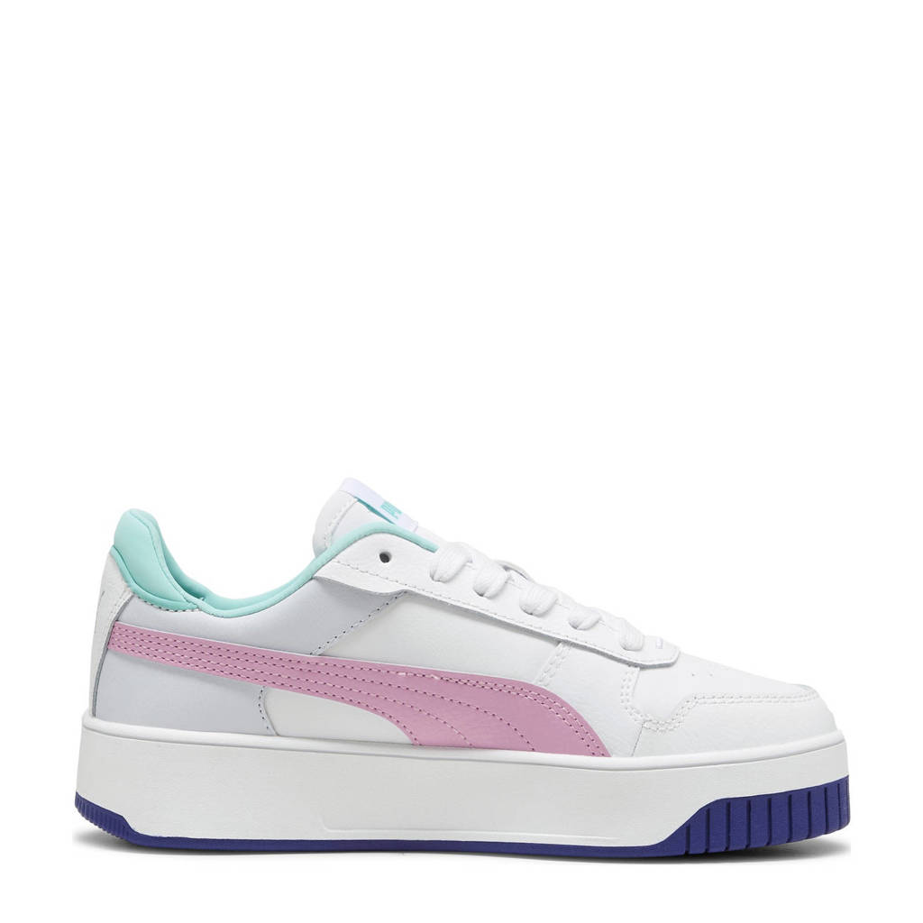 Puma Carina Street Jrsneakers wit/roze/mintgroen