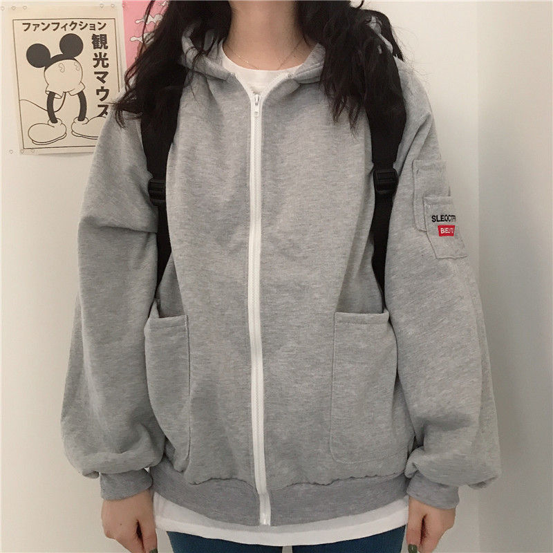 Guajillo - Geborduurde hoodie met rits