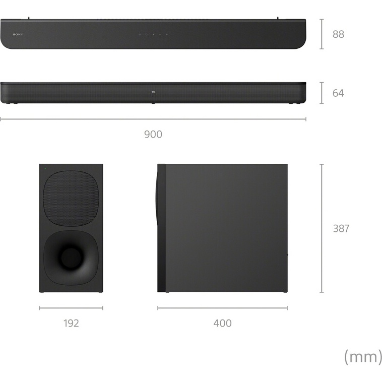 Barre de son Sony HT-S400 2.1 avec caisson de basse