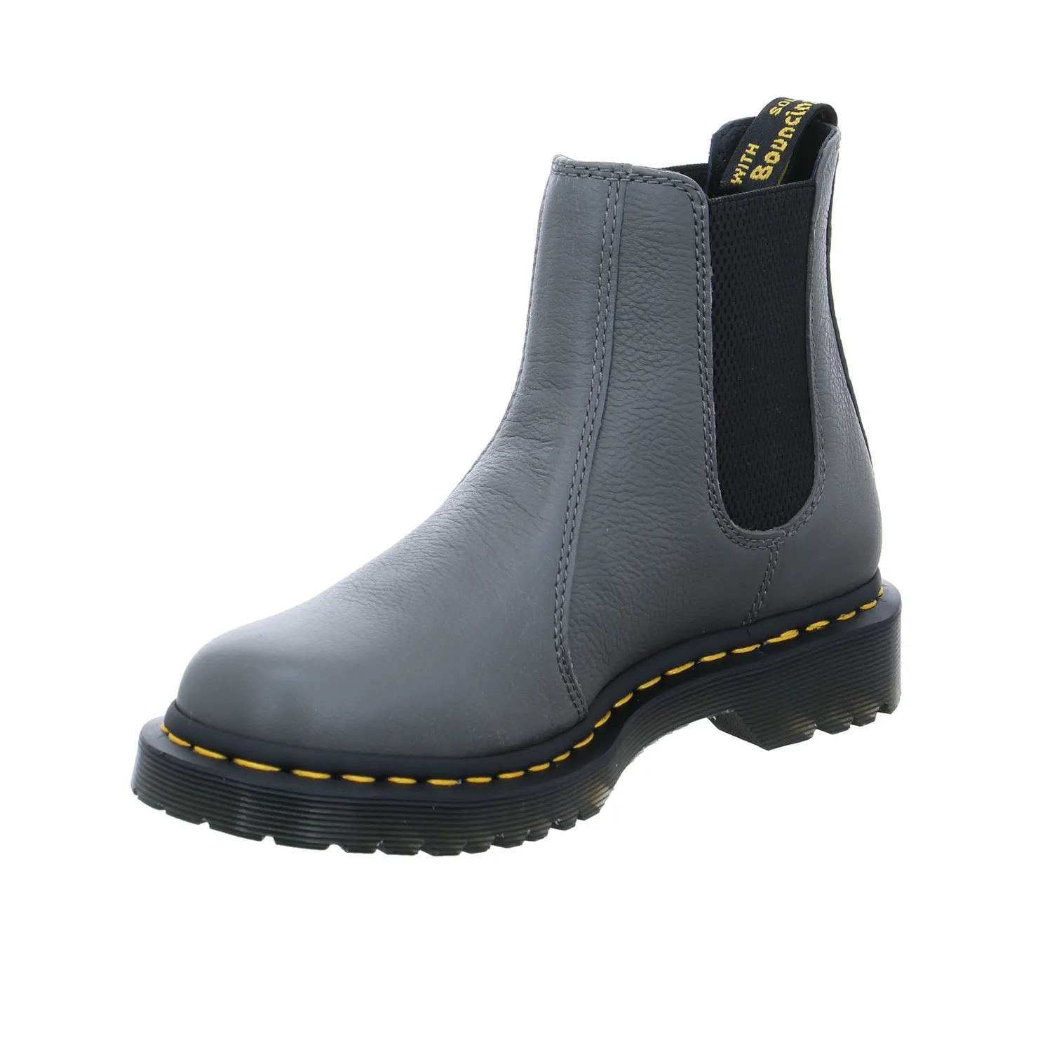 DR. MARTENS Boot Grau Leder