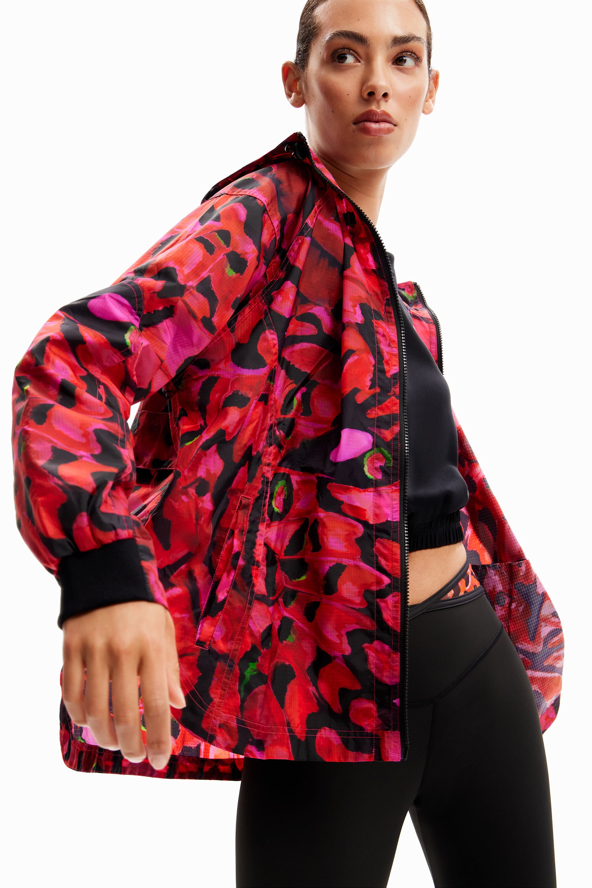 Veste sport court papillon