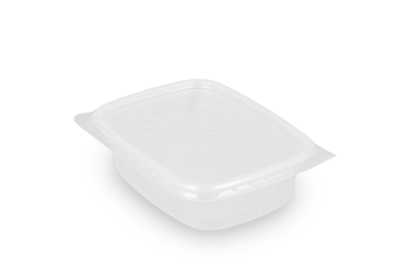 Saus bakjes 150ml 108mm rechthoekig transparant