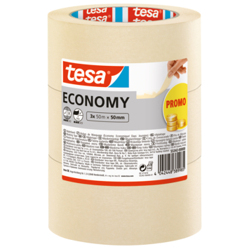 Tesa schilderstape universeel beige 50 mm x 50 m (3 stuks)
