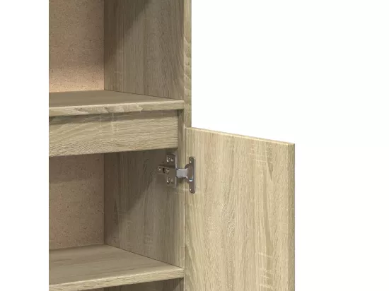 Armoire salle de bain chêne sonoma 30x30x100 cm