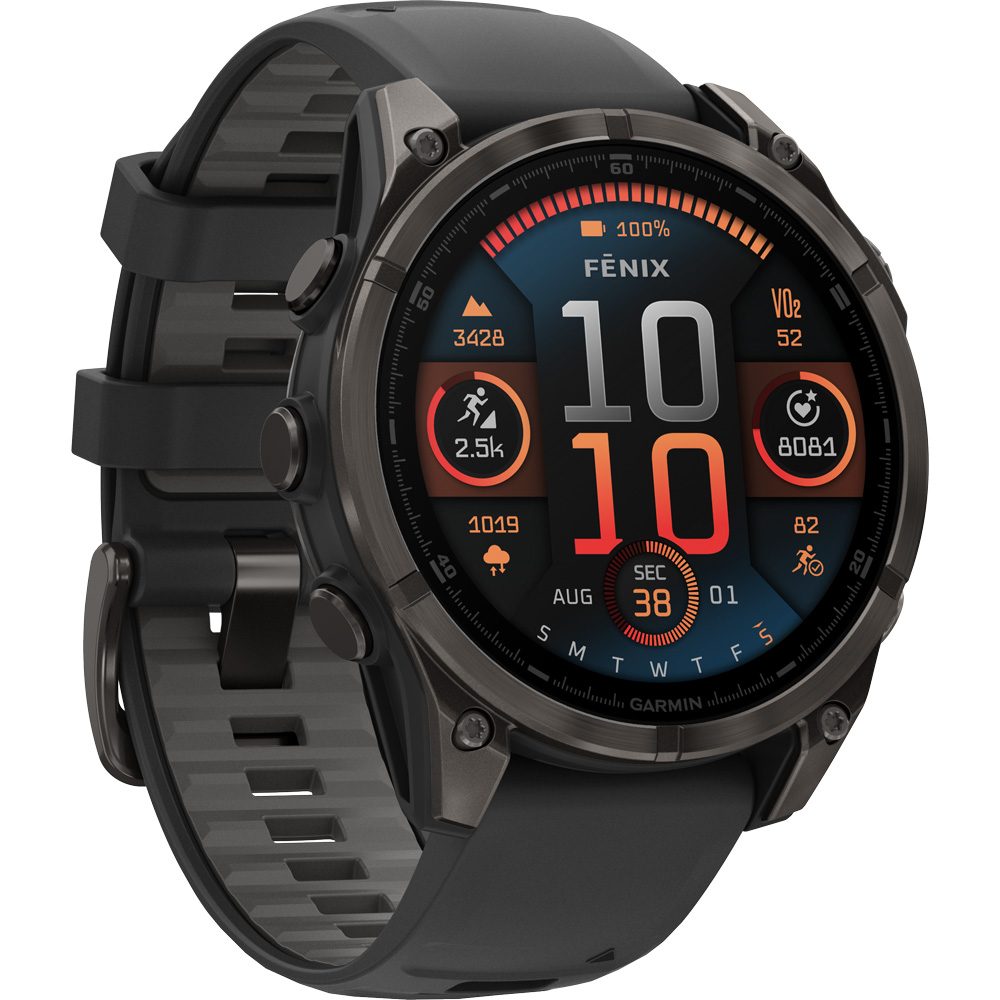 Garmin Fenix® 8 - 47mm Amoled Pulsuhr sapphire schwarz
