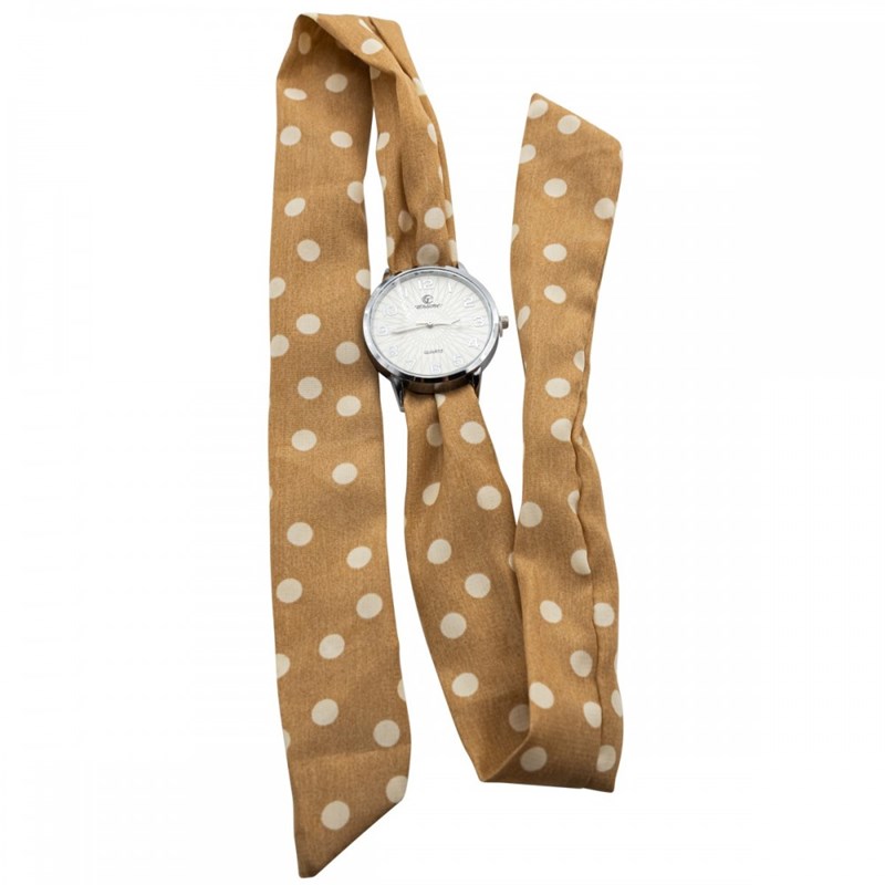 Montre Femme CHTIME bracelet Tissu Marron