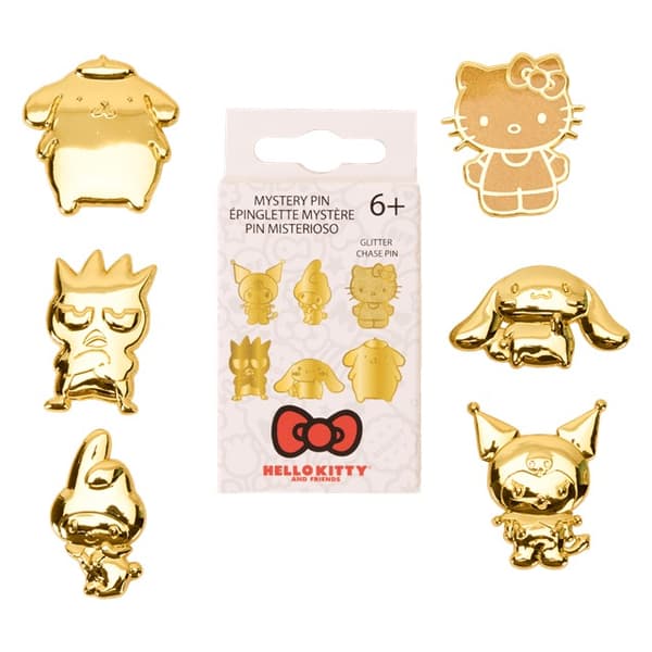 Loungefly Sanrio 50th Anniversary - Hello Kitty Gold Mystery Box Pin (sanpn0268ea) (3DS)