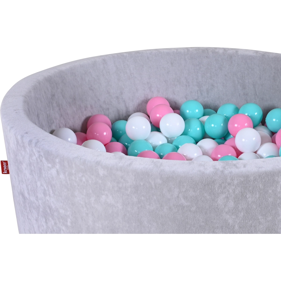 knorr toys® Bällebad soft Grey 300 balls rosecremelightblue