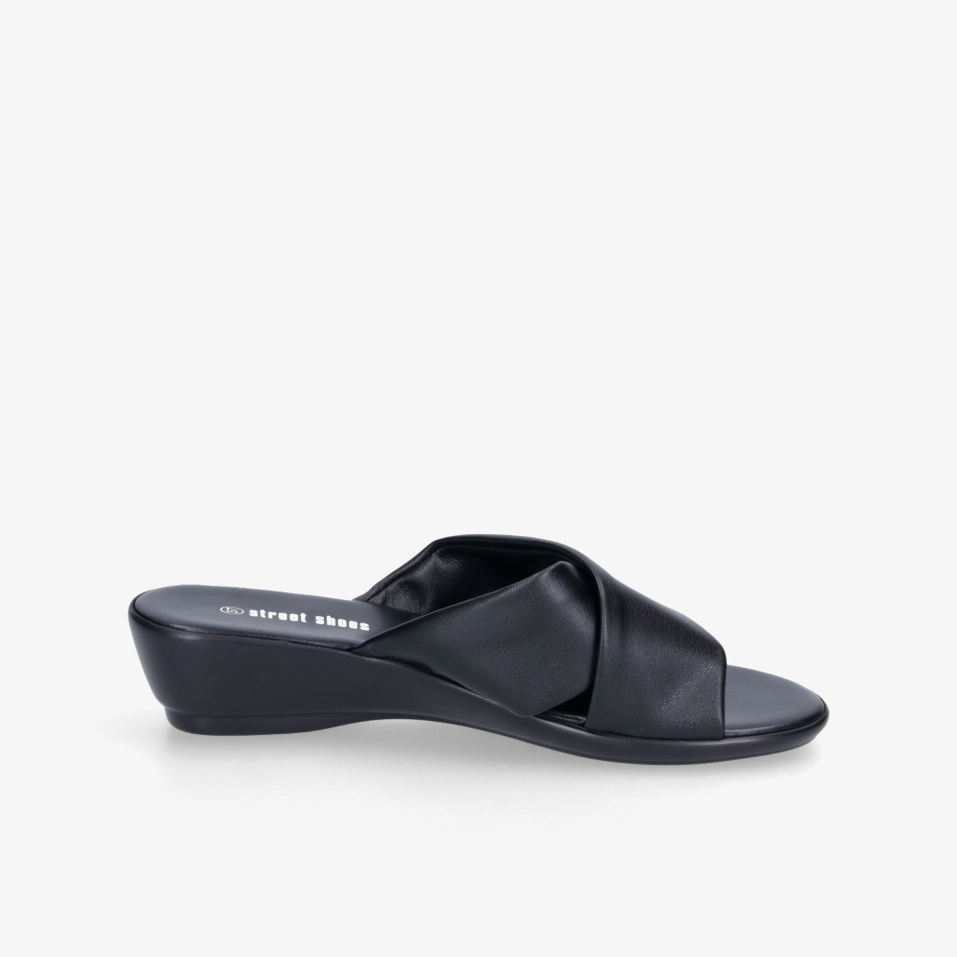 street shoes Damen Keilsandalen schwarz