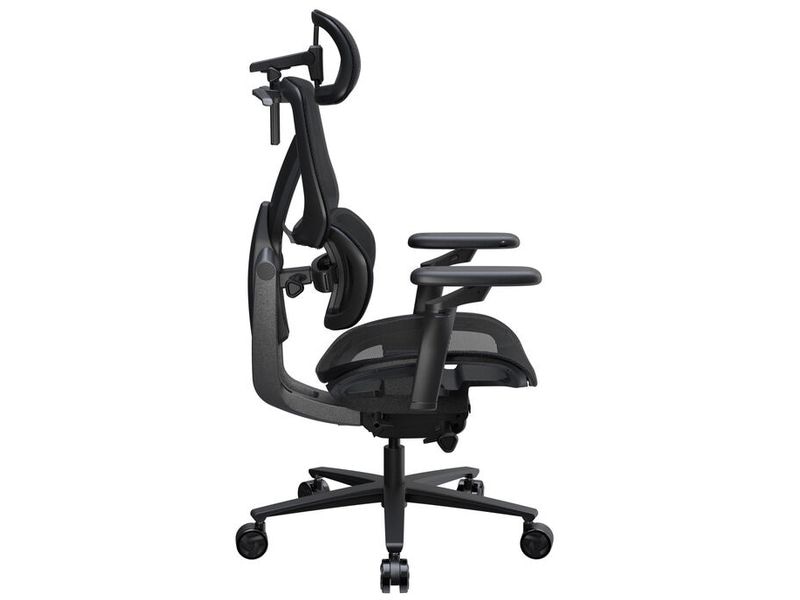 ThunderX3 Bürostuhl FLEX Pro Schwarz Ergonomischer Bürostuhl