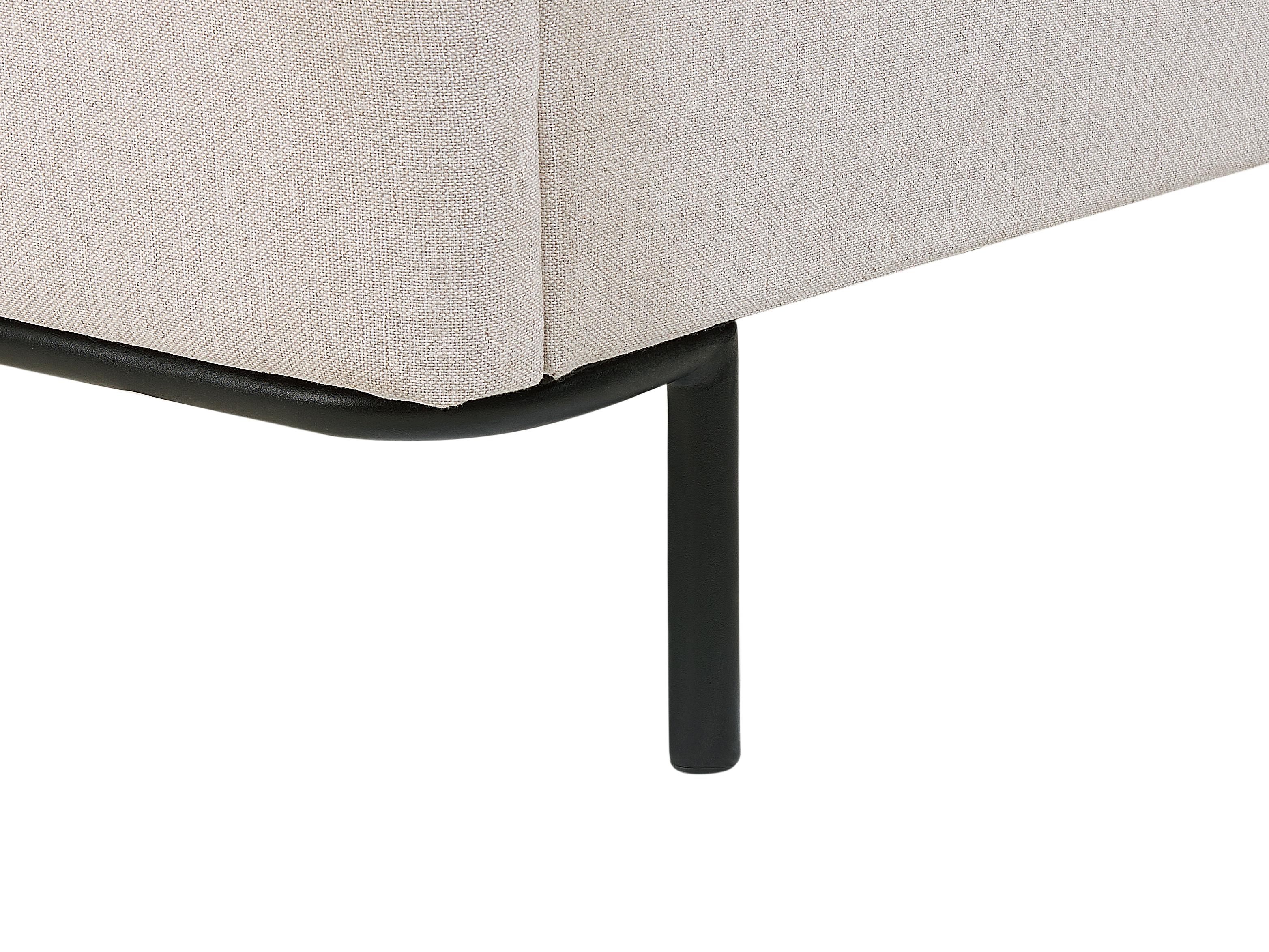 Bed Stof CORIO 180 x 200 cm Lichtbeige