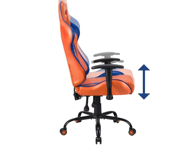 SuBsonic Dragon Ball Z - Spillestol - ergonomisk - armstøtter - T-formet - vippe - drejeled - syntetisk læder