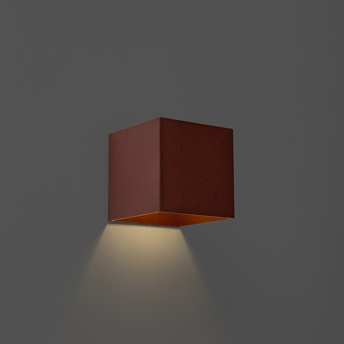 Buiten wandlamp roestbruin incl. LED IP65 met dimlicht en solar - Charlene