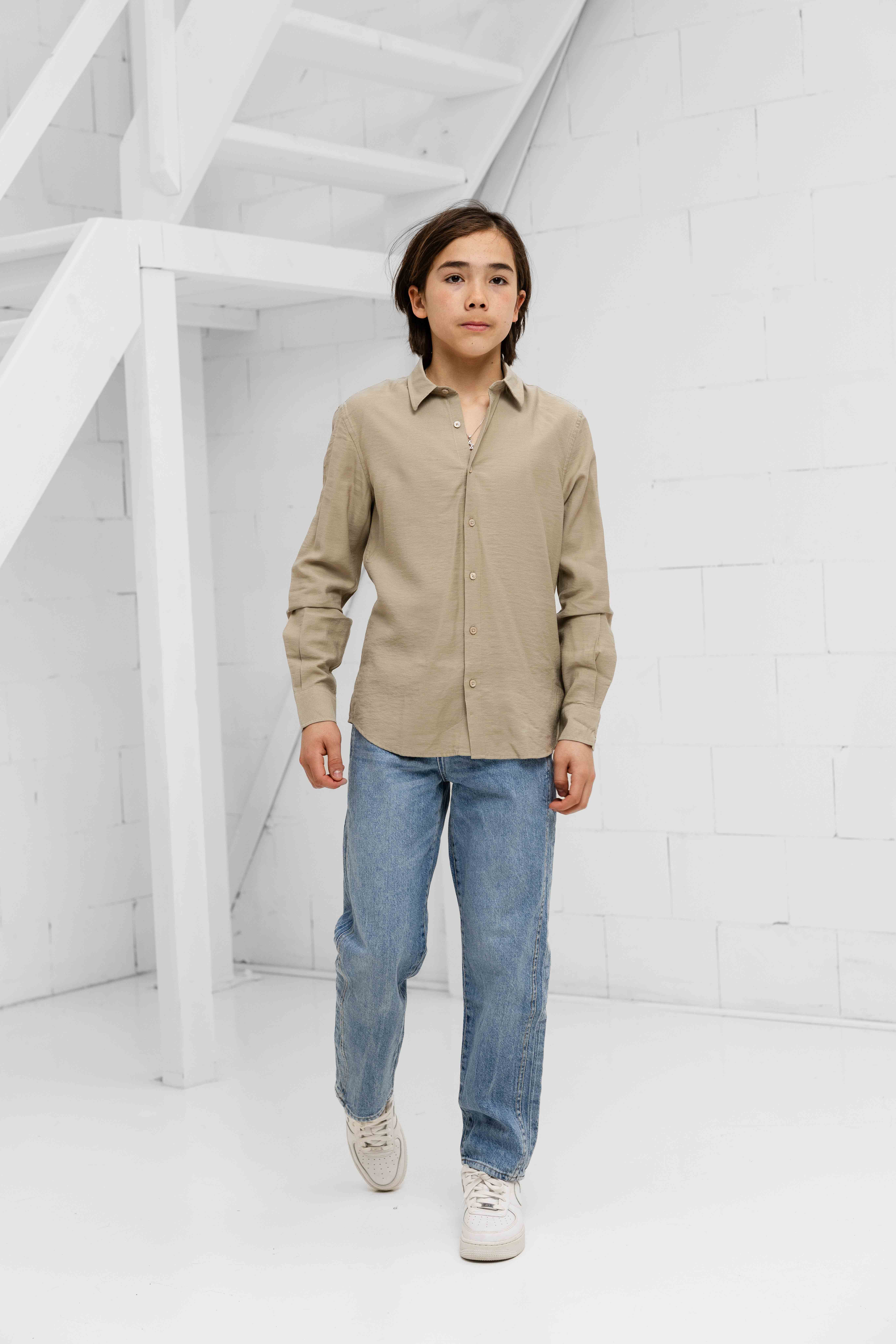 Antony Morato Ho CHi Minh Overhemd Kids Sand