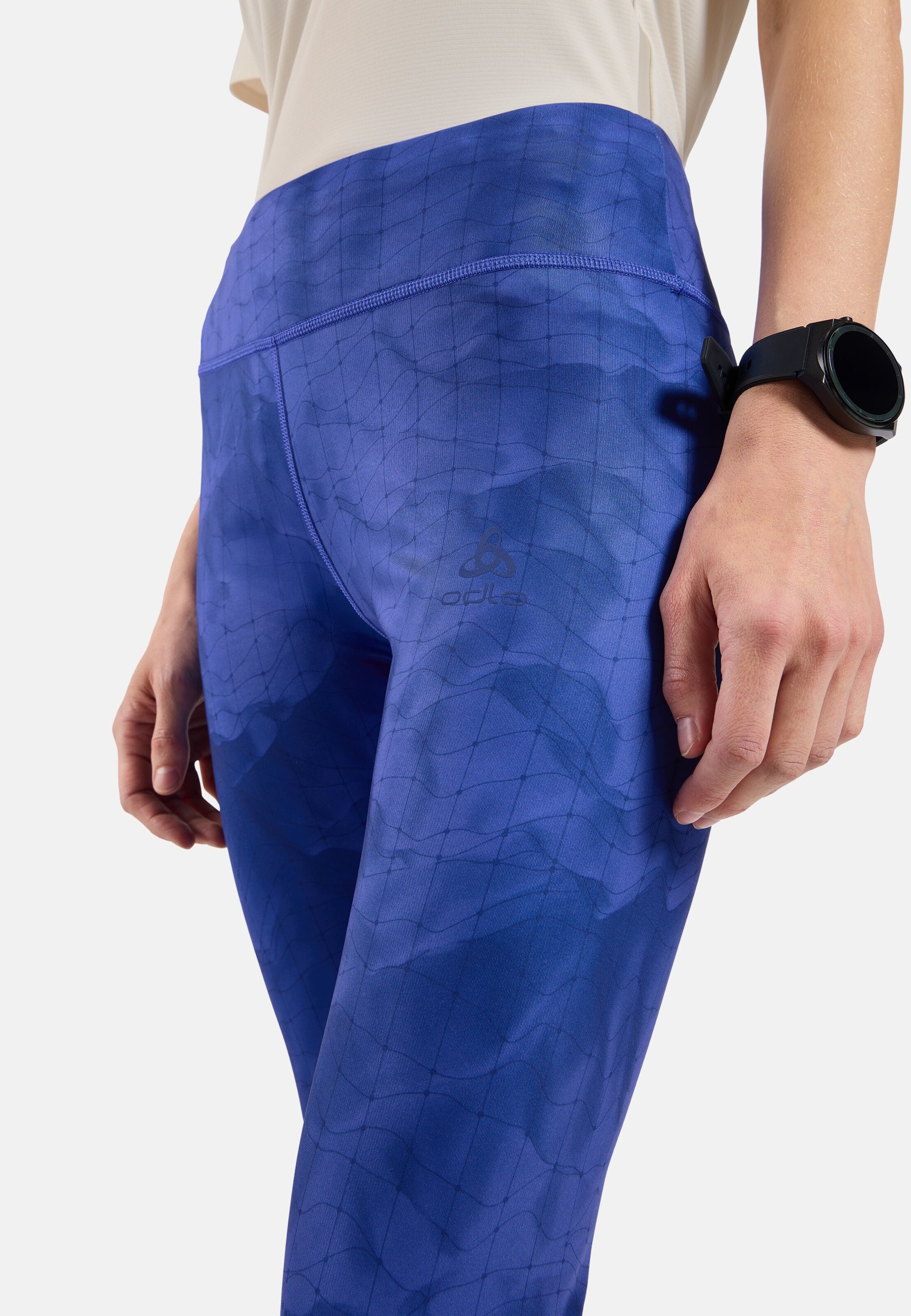 Zeroweight Lauftights mit Hyper-Print in Dazzling Blue