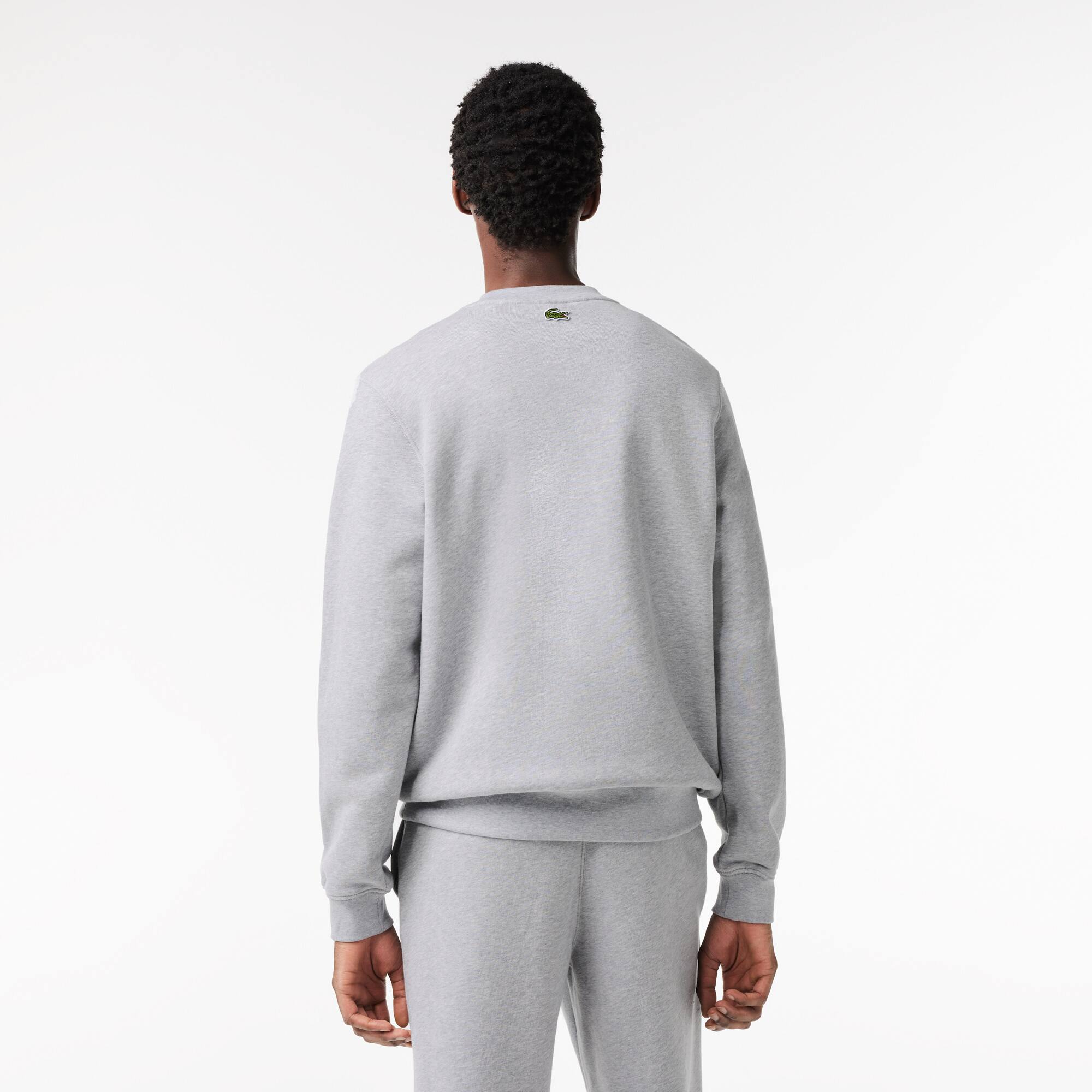 Jogger-Sweatshirt mit Croc-Aufdruck Sweatshirts - Grau - Lacoste - Herren