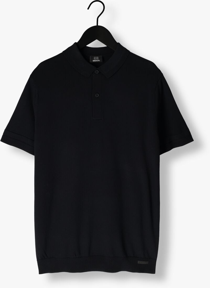 donkerblauwe genti polo polo button ss k2046-1260
