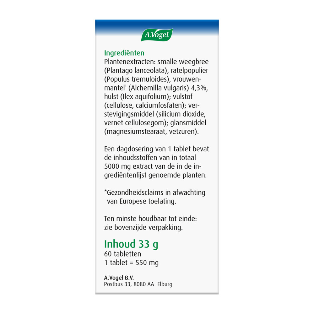 A.Vogel Alchemilla Gewrichten60 tabletten