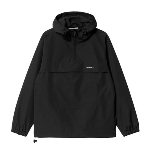 Carhartt WIP Windbreaker Pullover Jakke, Black/White, L