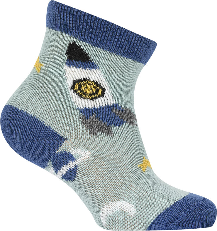 Melton Space socks Blue surf