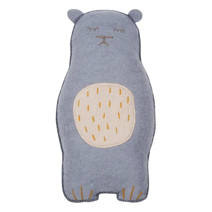 Muskhane Coussin Pasu Grizzly en feutre | Bleu Clair