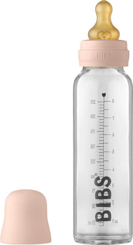 bibs Glazen Babyfles Complete Set Blush 240 ML 1 Stuk