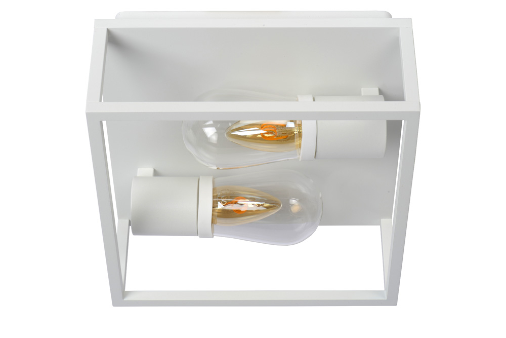 Lucide Carlyn plafondlamp 25cm 6W wit