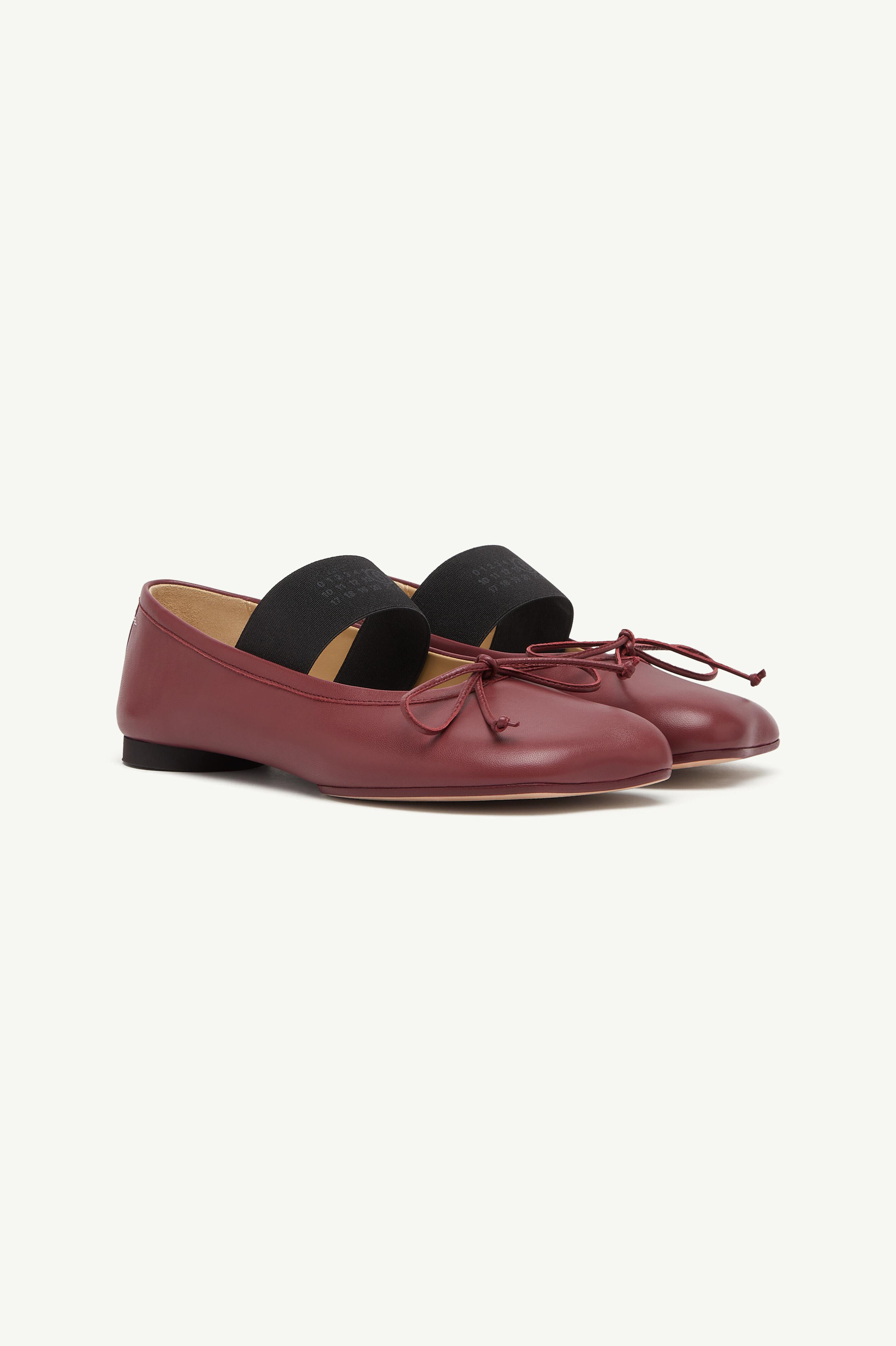 Ballerines anatomiques Numeric en cuir pour femme | MM6 Marron