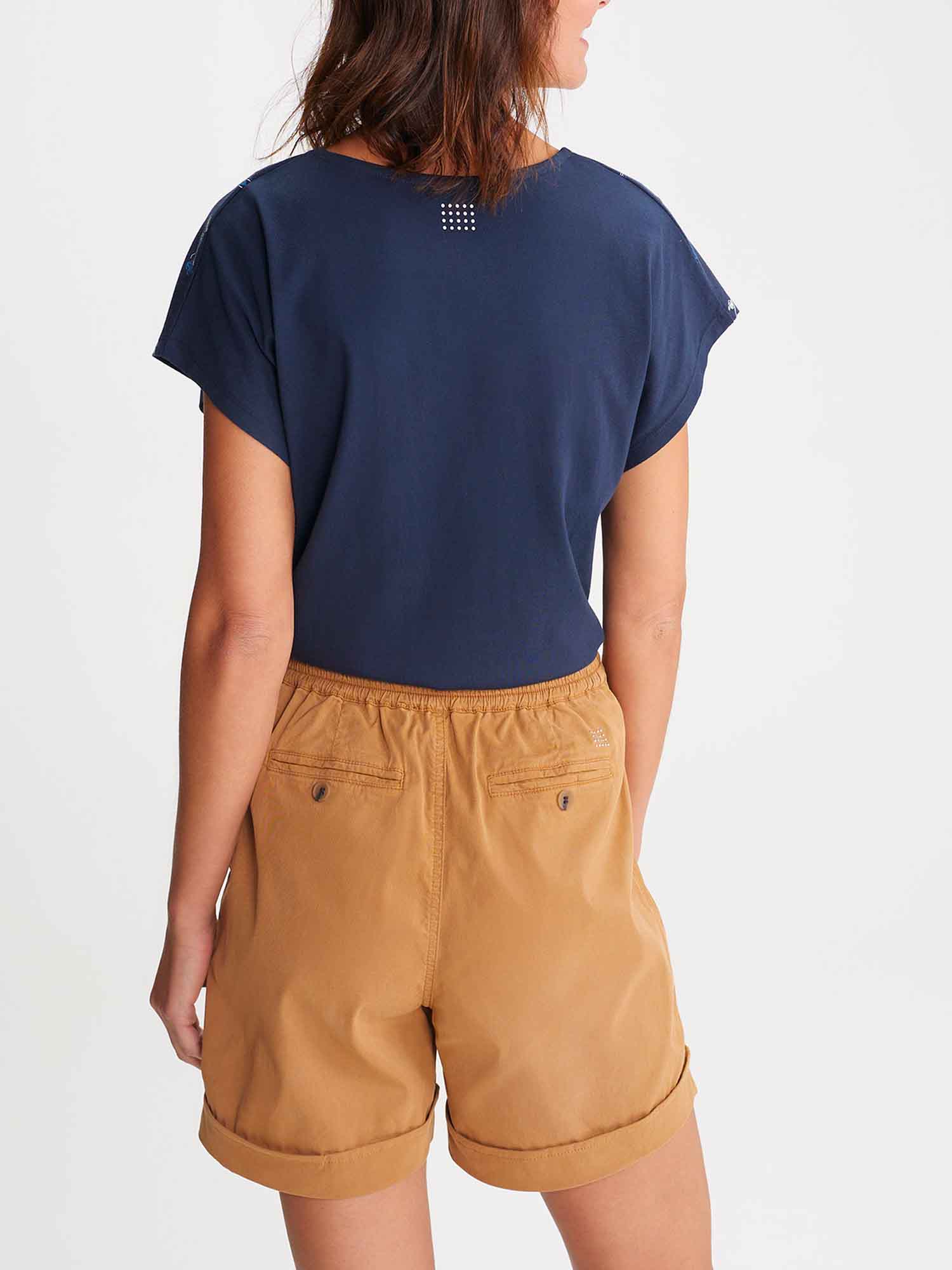 Tee Shirt Femme Manches Courtes Marine