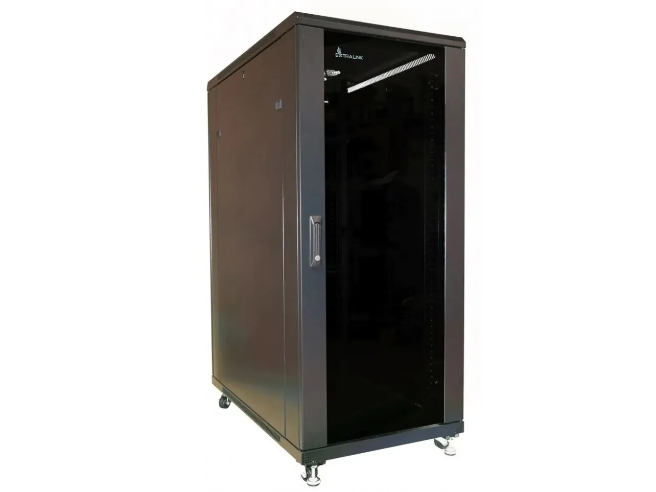 Extralink - Rack kabinet - 600x1000 mm - gulvstående - sort - 27U - 19