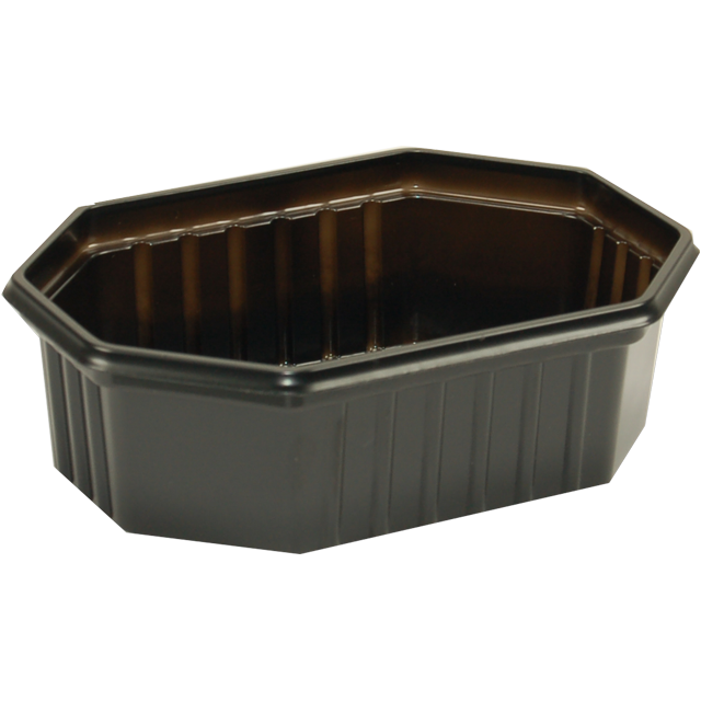 Bak, Gerecycled PET, 250ml, 125x95x39mm, zwart