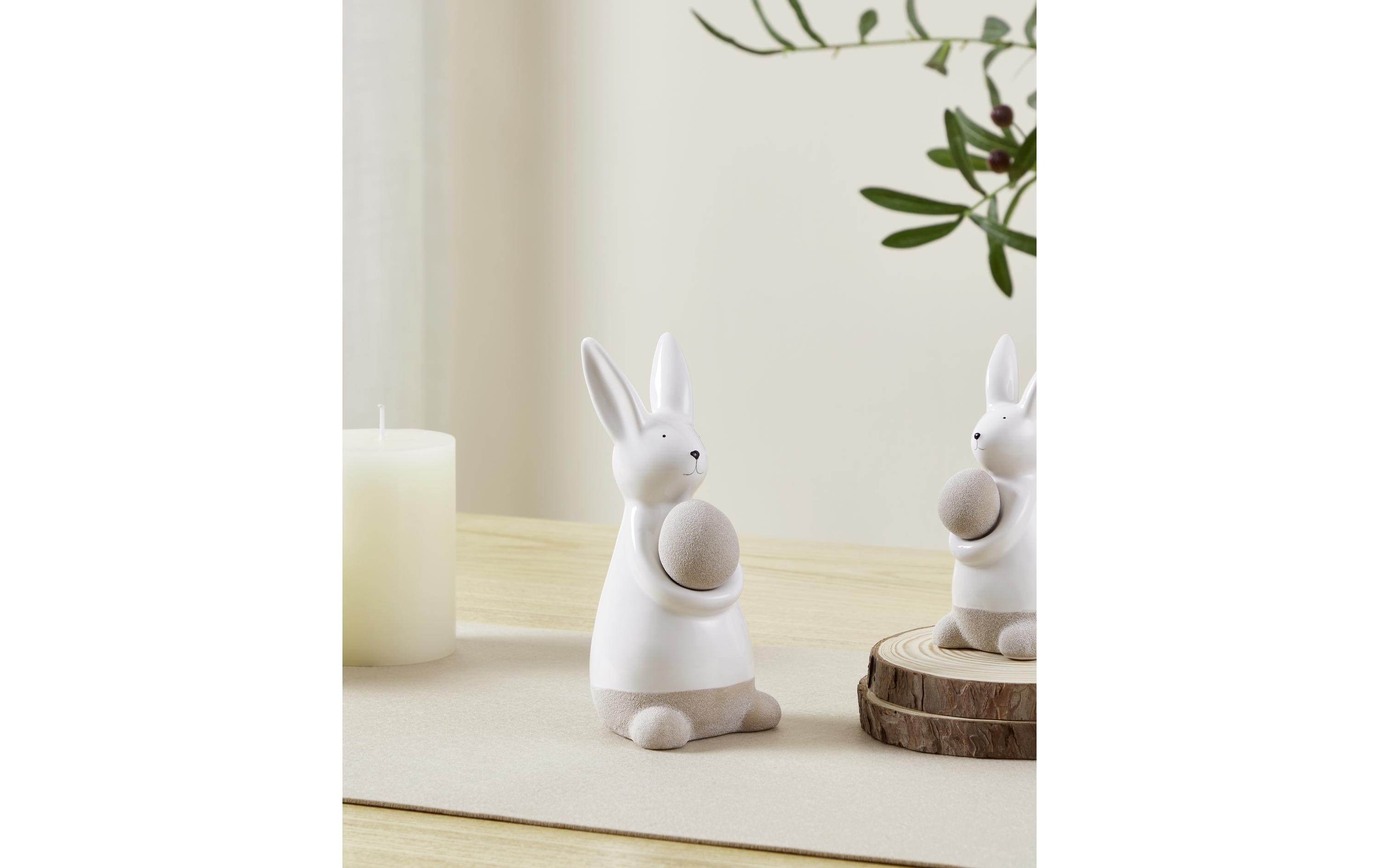 Hase Madiorano 17 cm, WeissOsterfigur
