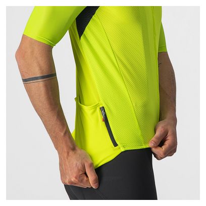 Maillot Manches Courtes Castelli Endurance Elite Jaune