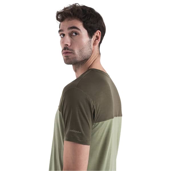 T-shirt randonnée ICEBREAKER M MERINO 125 COOL-LITE SPHERE III SS TEE LICHEN/LODEN/CB