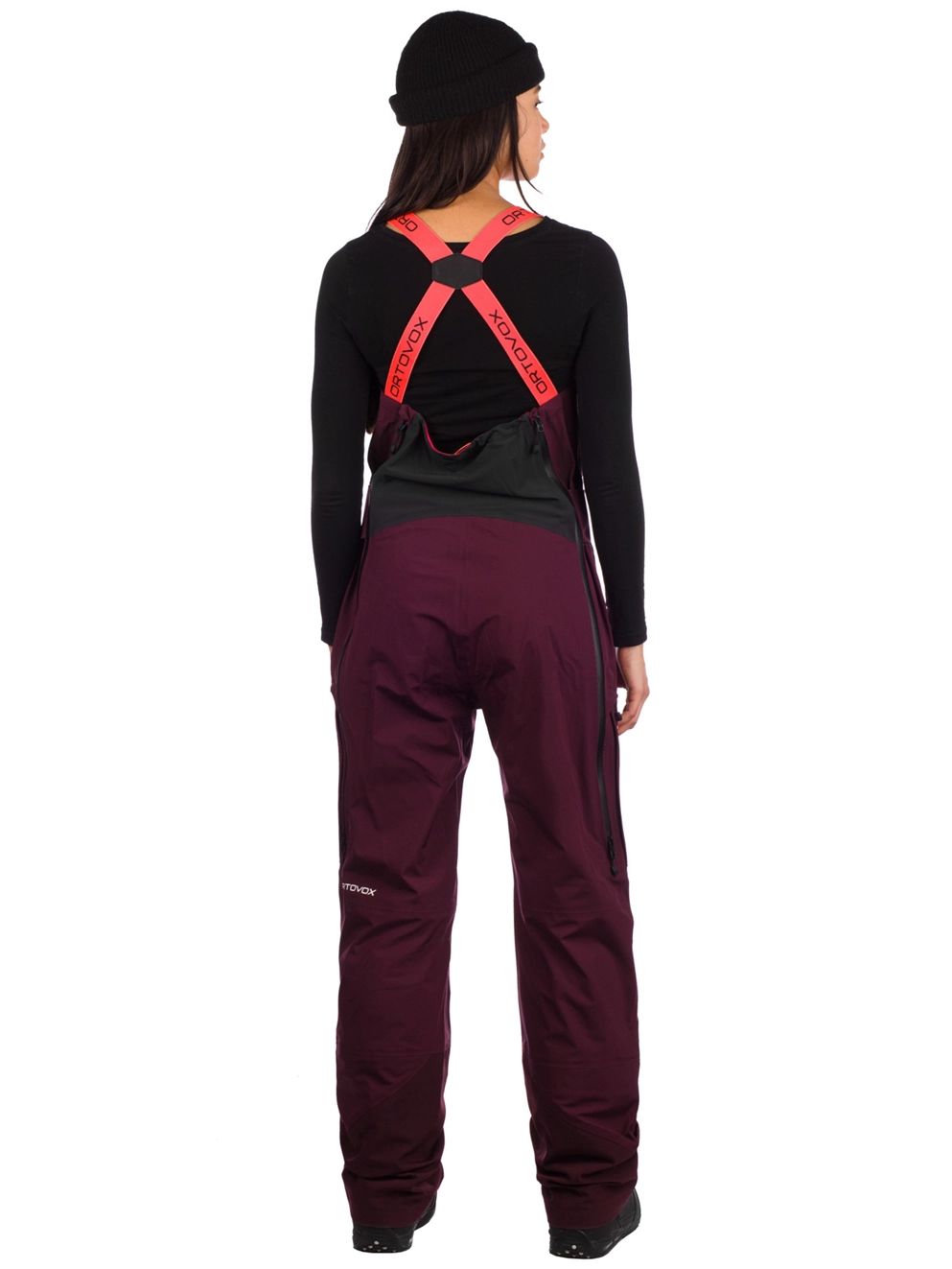 Ortovox 3L Deep Shell Bib Pants dark wine