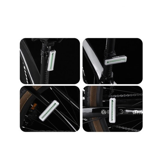 Wiederaufladbares USB Velo Rücklicht Fahrrad LED Warnlicht IPX4 - Rot