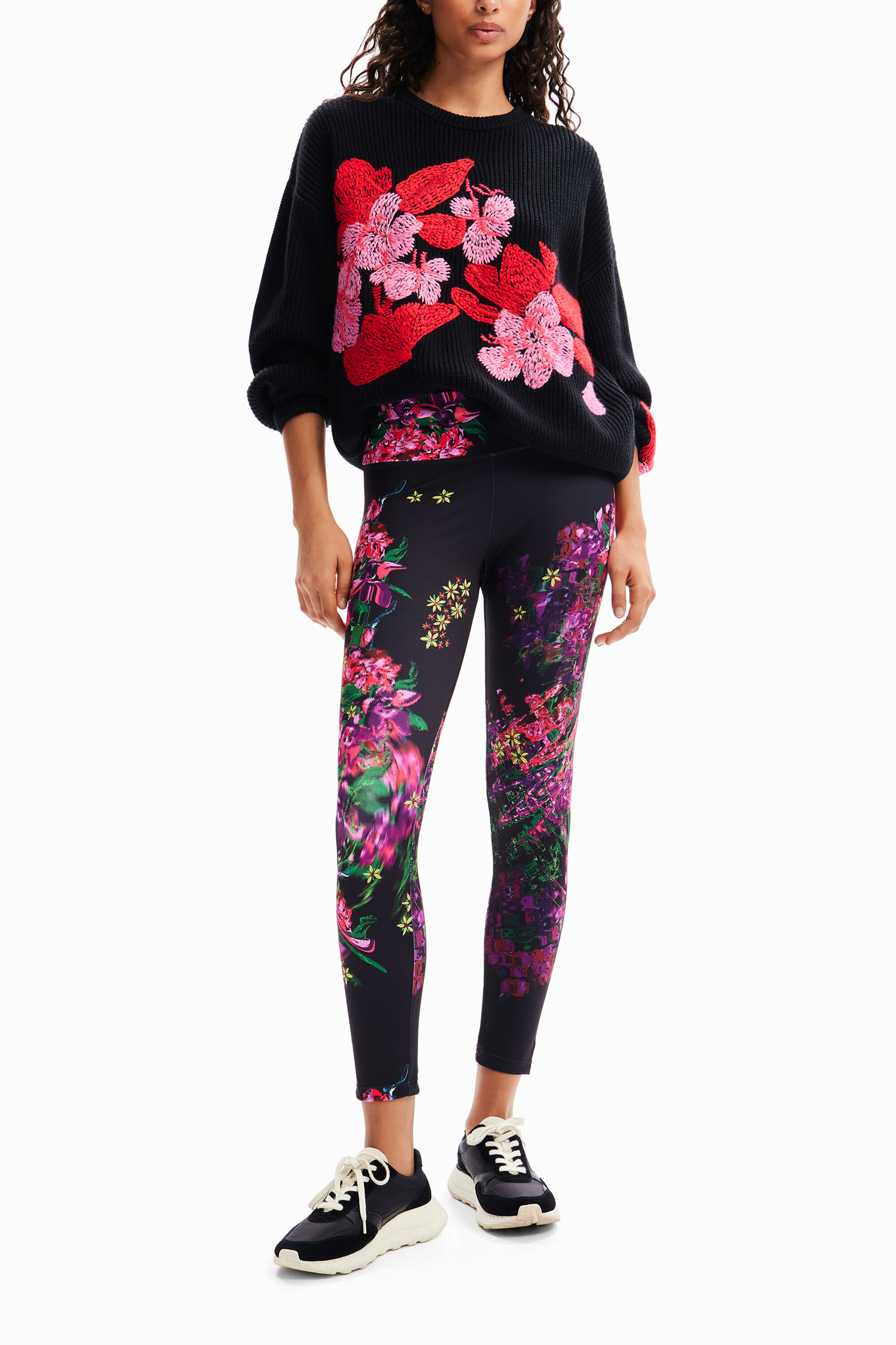 Leggings esportivas florais