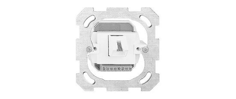 Telefondose UP 1x RJ45, ungeschirmtTelefonanschlussdose Weiss