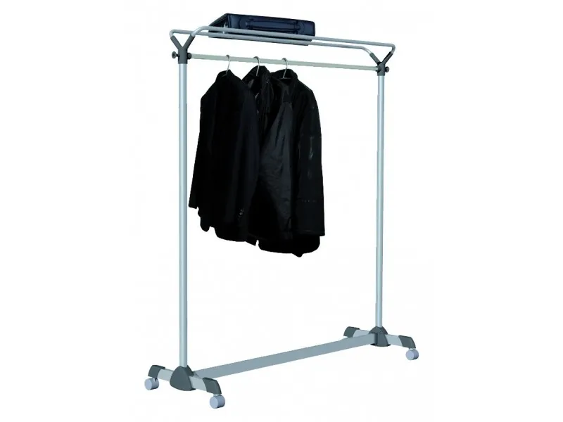 Garderobestativ Alba 170x150x50 mm metalgrå