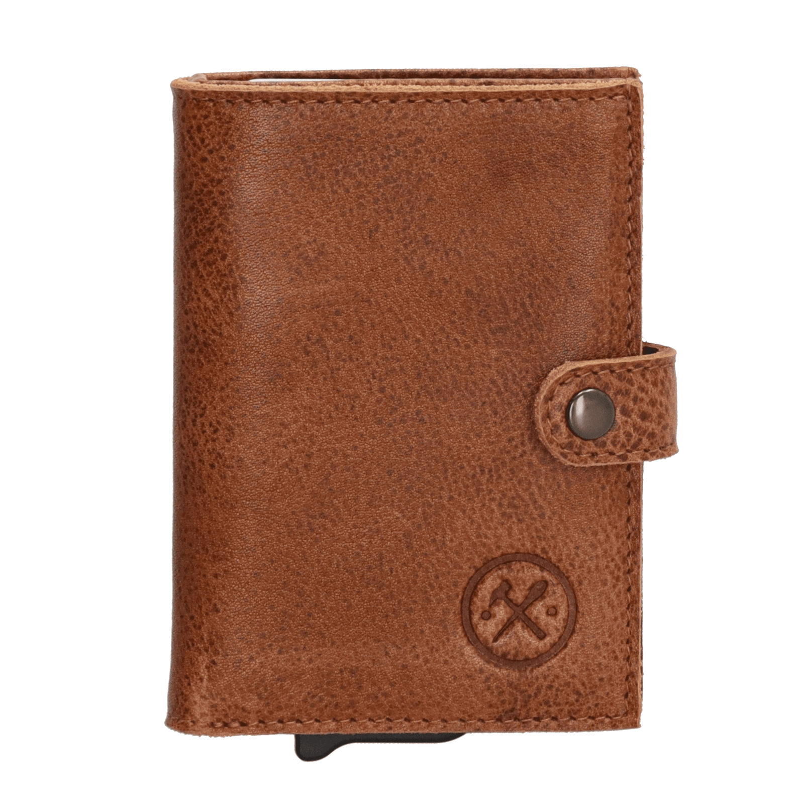 Hide & Stitches Paint Rock Safety Wallet Cognac