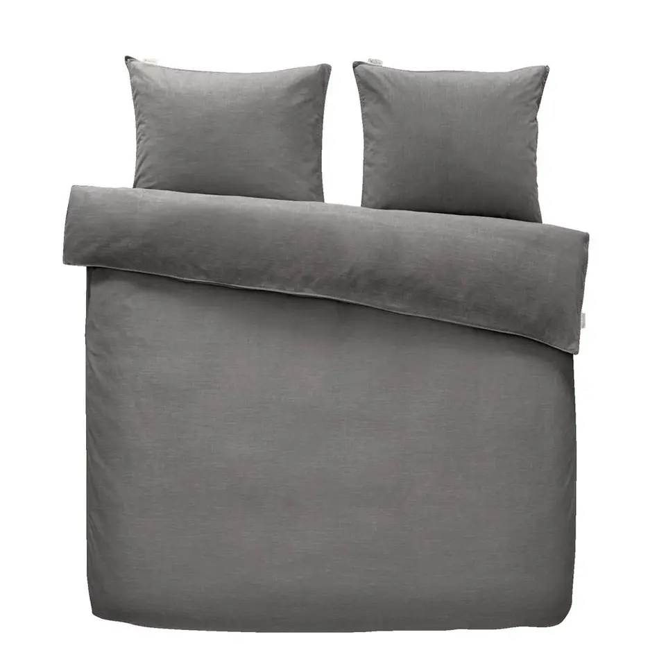 Walra dekbedovertrek Vintage Cotton - grijs - 240x200/220 cm