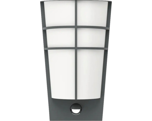 LED sensor buitenwandlamp 2x2,5W 360 lm 3000 K warm wit H 300 mm Breganzo antraciet/wit