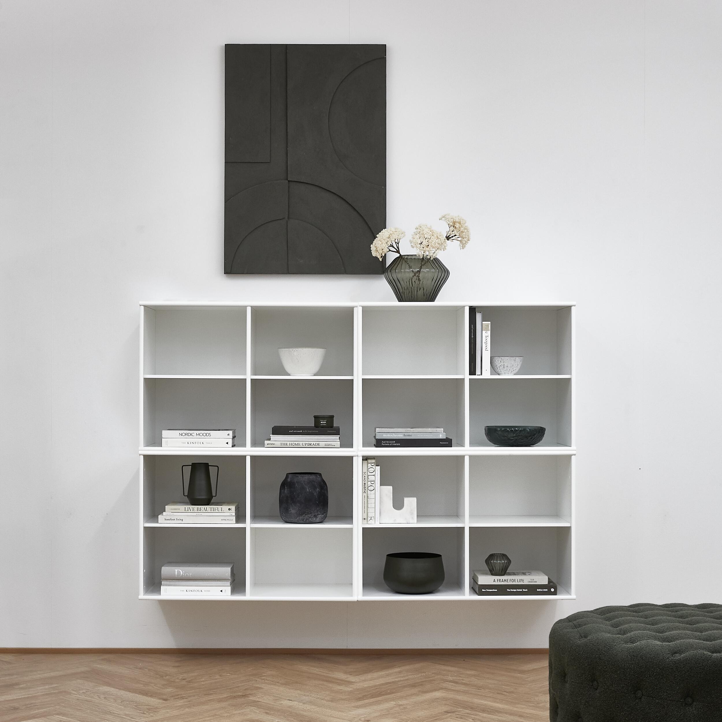 Mistral classic Hvid reol med 4 moduler